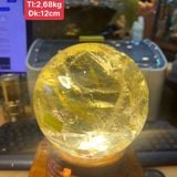  Quả Cầu Thạch Anh Vàng VIP 2,68kg 