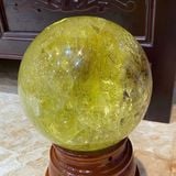  Quả Cầu Thạch Anh Vàng 4.07kg 