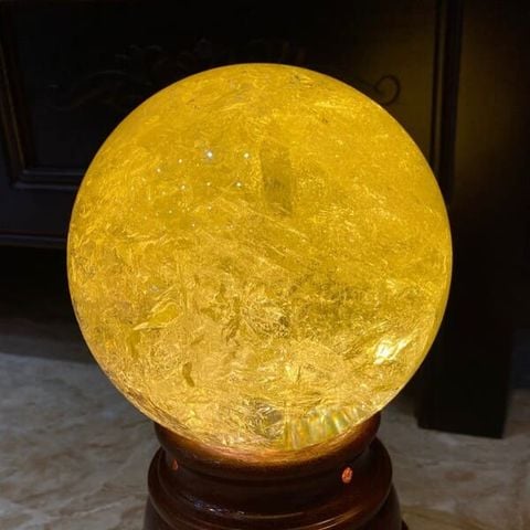 Quả Cầu Thạch Anh Vàng 4.07kg