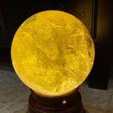  Quả Cầu Thạch Anh Vàng 4.07kg 