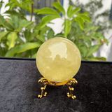  Quả Cầu Thạch Anh Vàng 6cm 