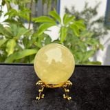  Quả Cầu Thạch Anh Vàng 6cm 