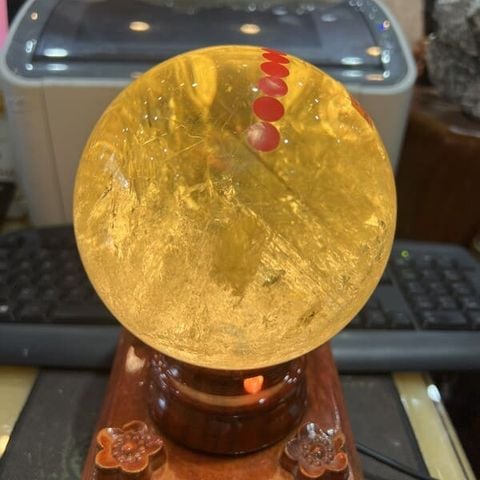 Quả Cầu Thạch Anh Vàng 2.9kg