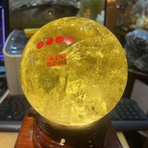 Quả Cầu Thạch Anh Vàng 4.83kg