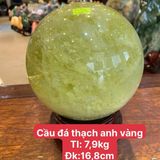  Quả Cầu đá Thạch Anh vàng 7,9kg 
