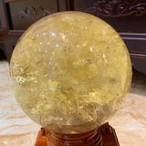  Quả Cầu Thạch Anh Vàng 3.99kg 