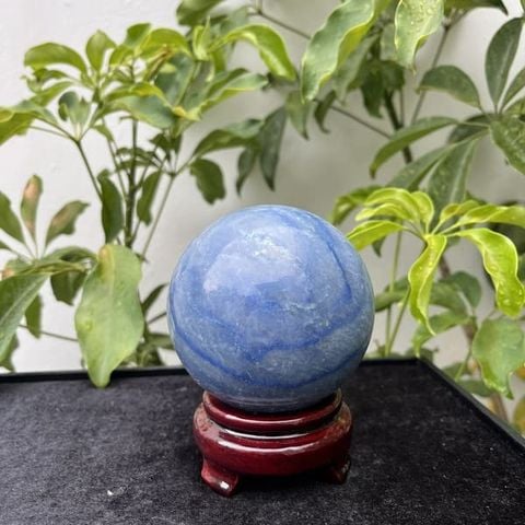 Quả Cầu Thạch Anh Xanh Dương 8.8cm
