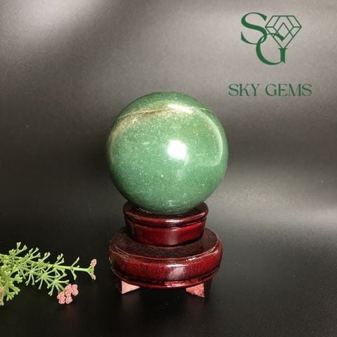 Quả Cầu Thạch Anh Xanh 645g