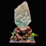  Tác Phẩm Quan Âm Ngọc Phỉ Thúy 19cmx12cm 