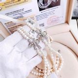  Set Vòng Ngọc Trai Khóa Nơ 5-6mm 