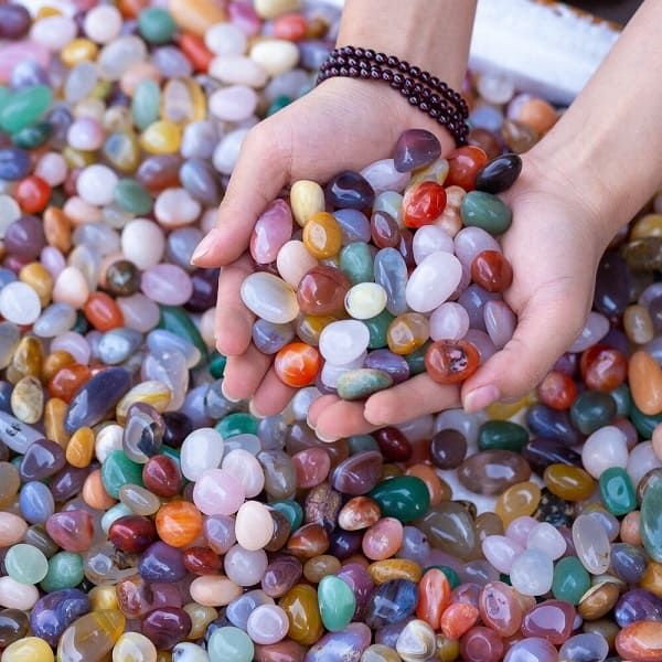  Sỏi Mã Não Đa Sắc size vừa (1-2cm) 