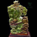  Tác Phẩm Chốn Bồng Lai Ngọc Onyx Xanh 65x35cm 