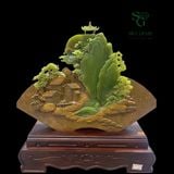  Tác Phẩm Chốn Bồng Lai Ngọc Onyx Xanh 56x41cm 