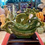  Tác phẩm Nhân Sâm Như Ý Tụ Kim Bảo Ngọc Onyx Xanh 