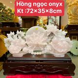  Tác Phẩm Thanh Ngọc Mẫu Đơn Như Ý Ngọc Onyx Hồng 