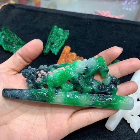 Tẩu Ngọc Sơn Thủy 11cm