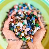  Đá Thạch Anh Ngũ Sắc Vụn Bóng 