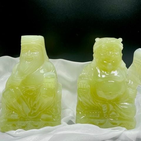  Tượng Thần Tài Thổ Địa Ngọc Onyx Xanh 