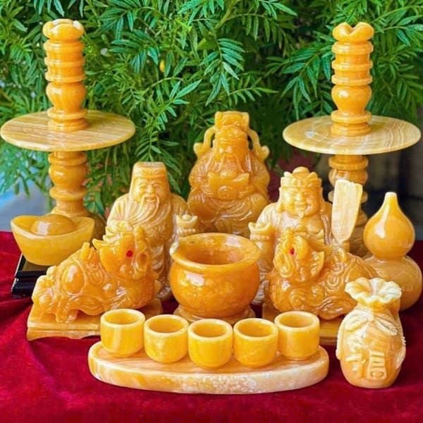  Bộ Tượng Thần Tài Thổ Địa Thần Tiền 