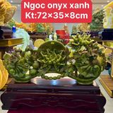  Tác Phẩm Thanh Ngọc Mẫu Đơn Như Ý Ngọc Onyx Xanh 