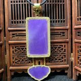  Thẻ Bài Ngọc Huyết Bọc Bạc Xi Vàng 