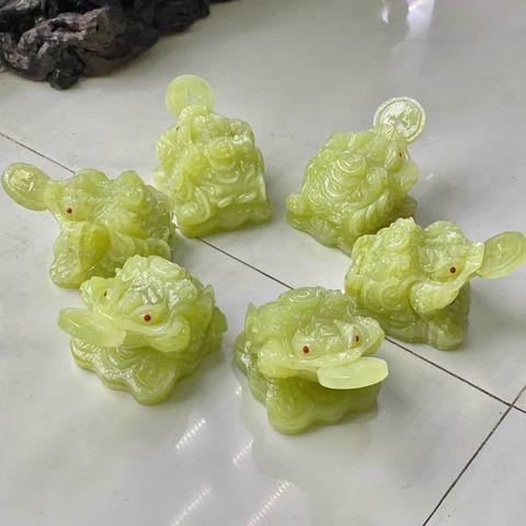 Thiềm Thừ Ngọc Onyx Xanh