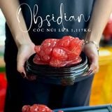  Thiềm Thừ Núi Lửa Đỏ Obsidian 