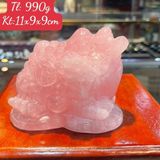  Thiềm Thừ Thạch Anh Hồng 11cm 