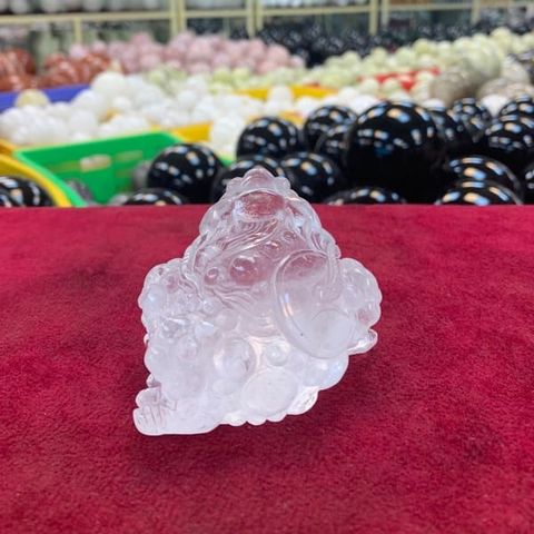 Thiềm Thừ Thạch Anh Trắng VIP 0.38kg