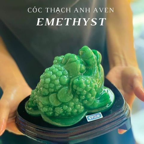 Thiềm Thừ Thạch Anh Xanh