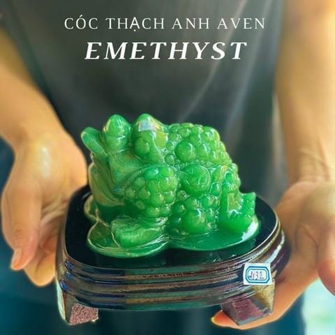 Thiềm Thừ Thạch Anh Xanh