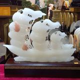  Tác Phẩm Thuận Buồm Xuôi Gió ngọc Onyx trắng 30cm 