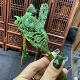  Trâm Cài Tóc Ngọc Bích Chạm Rồng Phượng 