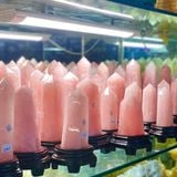  Trụ Đá Thạch Anh Hồng 