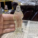  Tượng Chúa Giê su Thạch Anh Vàng 10cm 