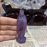  Tượng Đức Mẹ Maria Thạch Anh Tím 8cm 