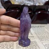  Tượng Đức Mẹ Maria Thạch Anh Tím 8cm 