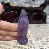  Tượng Đức Mẹ Maria Thạch Anh Tím 8cm 