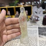  Tượng Đức Mẹ Maria Thạch Anh Vàng 11cm 