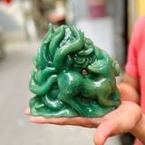  Tượng Hồ Ly Thạch Anh Xanh 