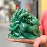  Tượng Hồ Ly Thạch Anh Xanh 