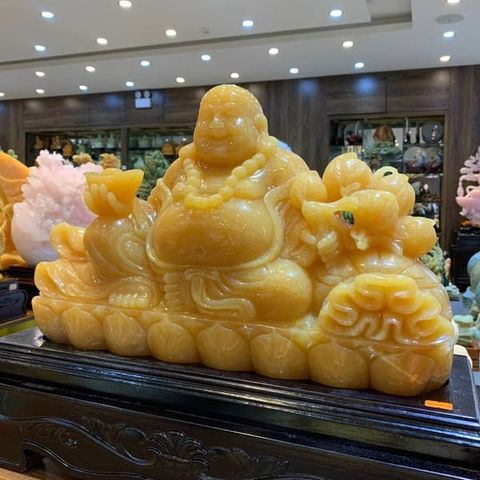 Tượng Phật Di Lặc Ngọc Hoàng Long 50cm