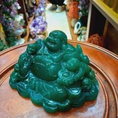 Tượng Di Lặc Thạch Anh Xanh 1,61kg