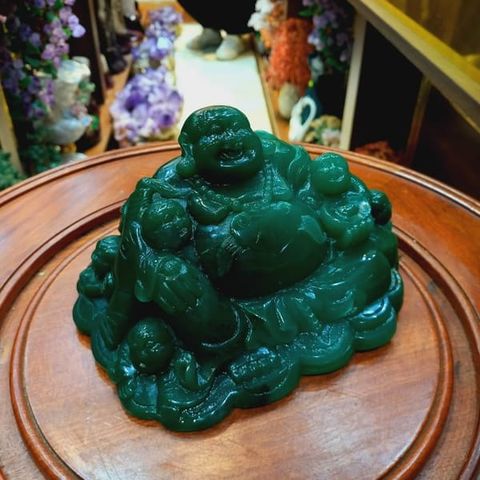  Tượng Di Lặc Thạch Anh Xanh 1,61kg 