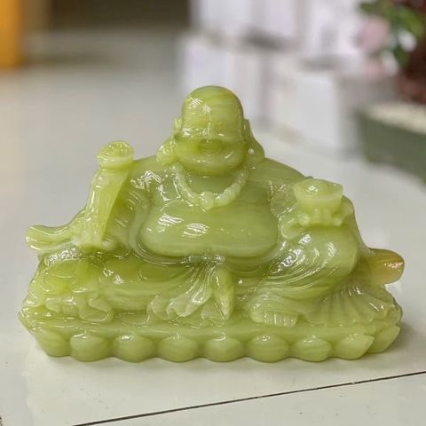 Tượng Phật Di Lặc Ngọc Pakistan 25cm