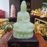  Tượng Quan Âm Ngọc Onyx xanh 25cm 
