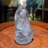  Tượng Quan Âm Thạch Anh Trắng 10cm 