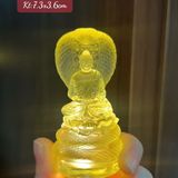  Tượng Phật Thích Ca Thạch Anh Vàng 