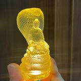  Tượng Phật Thích Ca Thạch Anh Vàng 