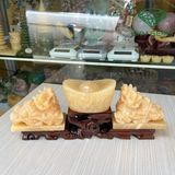  Combo Tượng Tỳ Hưu Chầu Đĩnh Vàng Ngọc Hoàng Long Dáng 2 